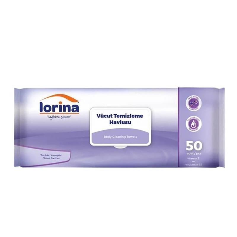 Lorina Vücut Temizleme Havlusu 50 Adet