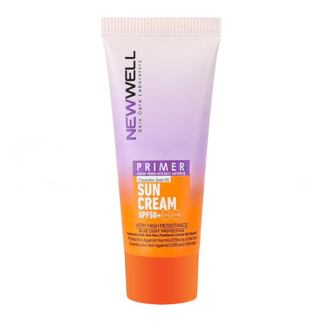 Newwell Makyaj Bazı Güneş Kremi Aydınlatıcı Etkili Primer Sunscreen SPF50+ 50 ml
