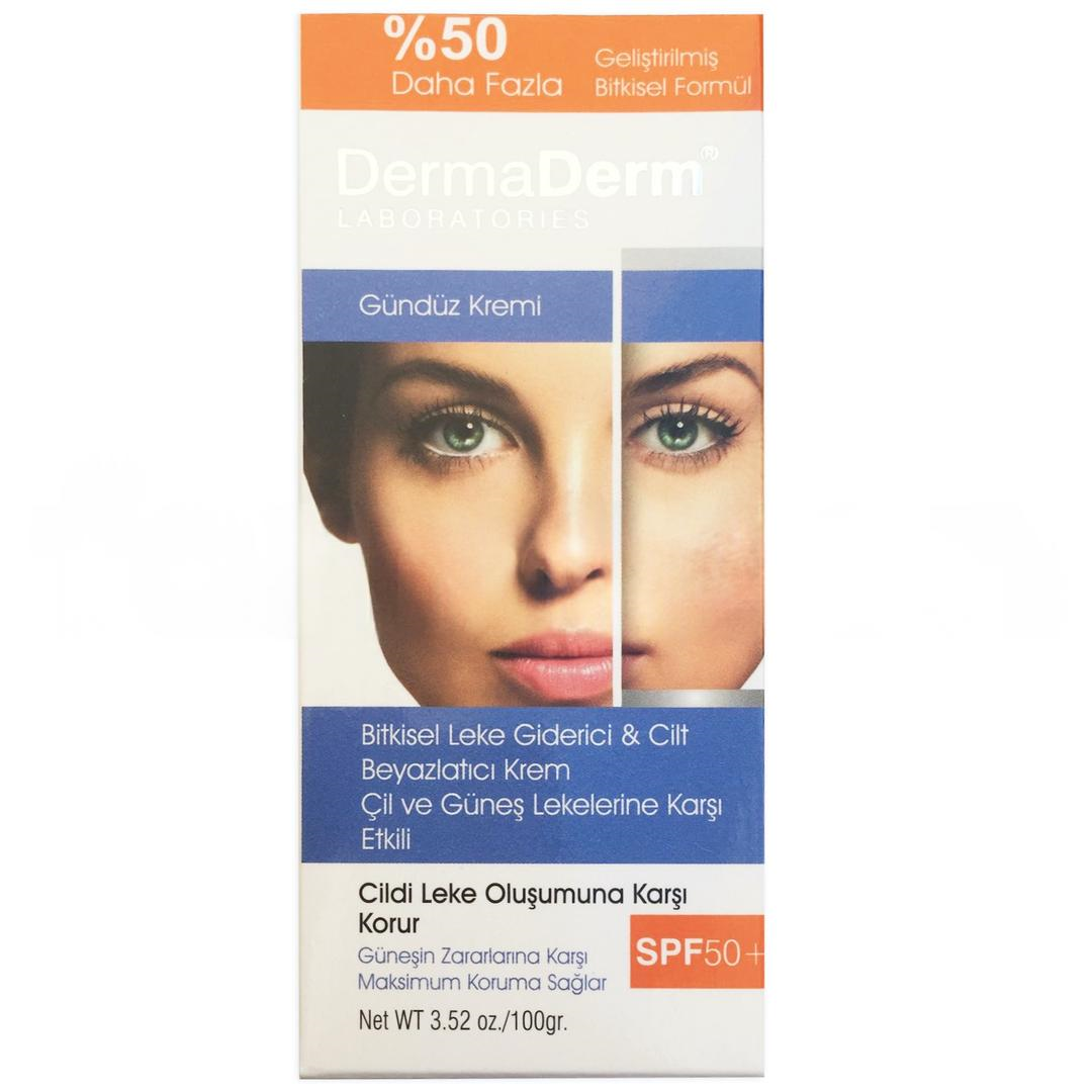 Dermaderm Bitkisel Leke Giderici & Renk Açıcı Gündüz Kremi 100 gr