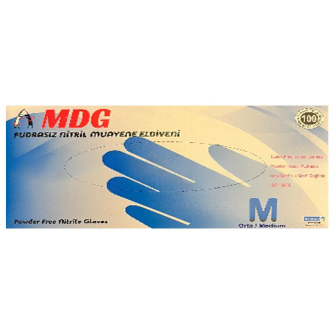 Mdg Nitril Pudrasız Muayene Eldiveni Medium 100lü