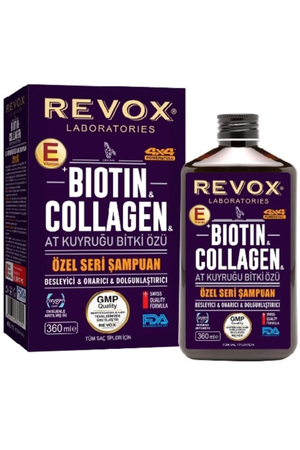 Revox Biotin Collagen At Kuyruğu 360 ml Şampuan