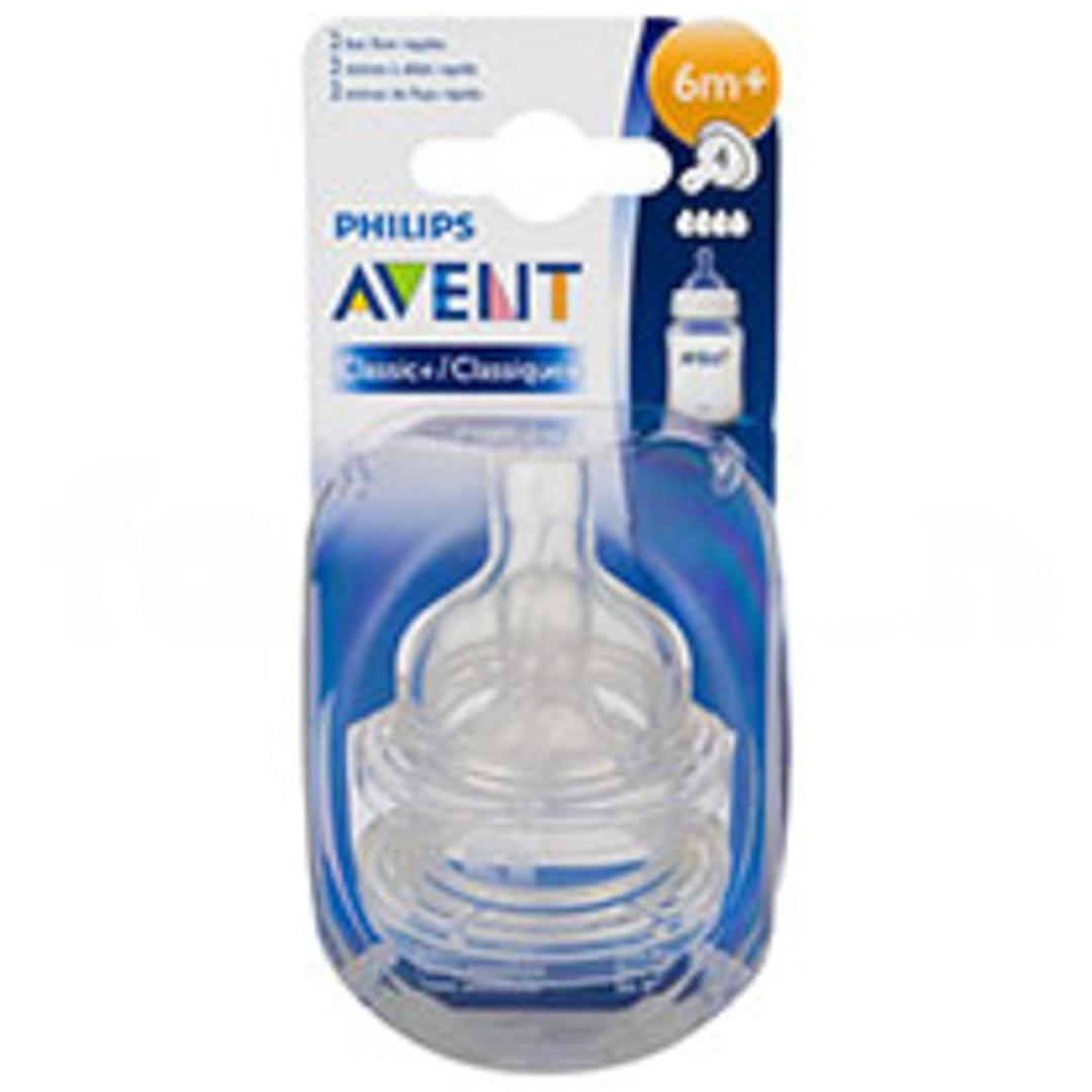 Avent SCF636/27 Klasik Biberon Emziği Kesik Yoğun Akış 6+ Ay 2li