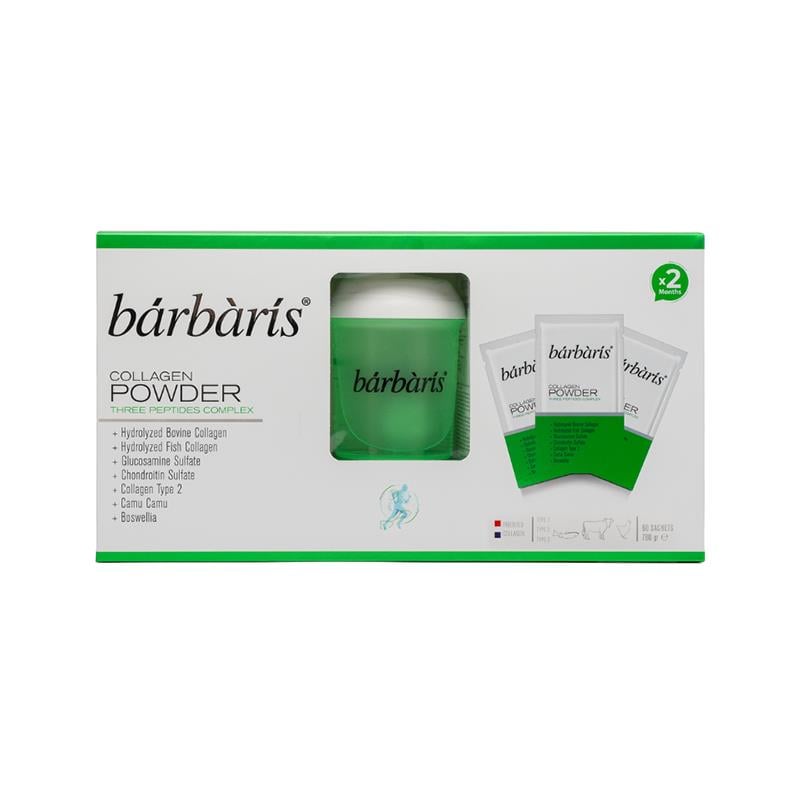 Barbaris Collagen Powder Three Peptides Complex 60 Saşe 2 Paket