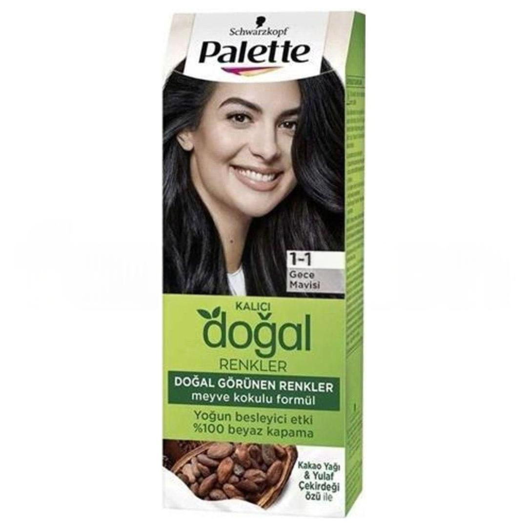 Palette Natural Saç Boyası - Gece Mavisi 1-1