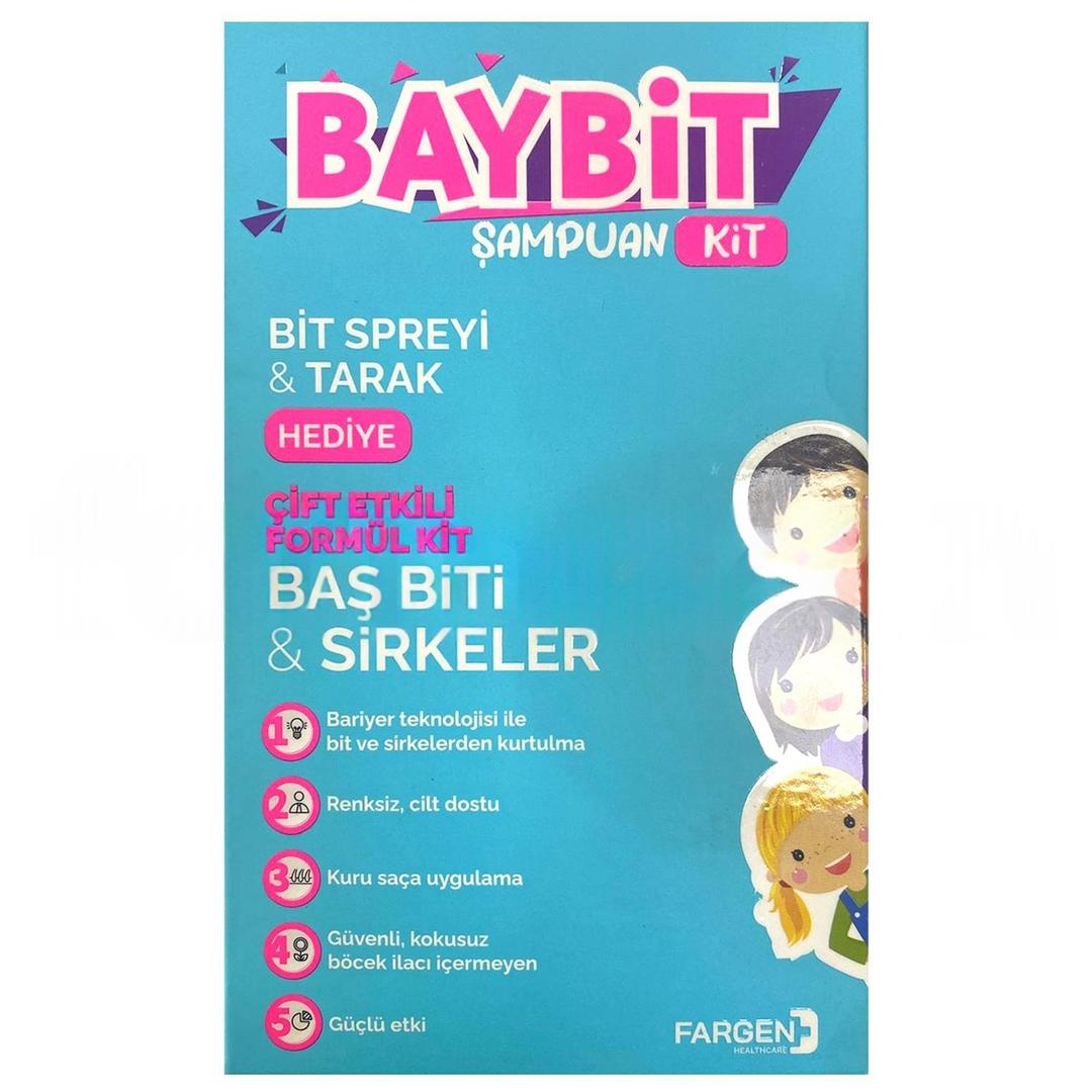 Baybit Shampoo Kit Şampuan 100ml + Sprey 100ml + Tarak