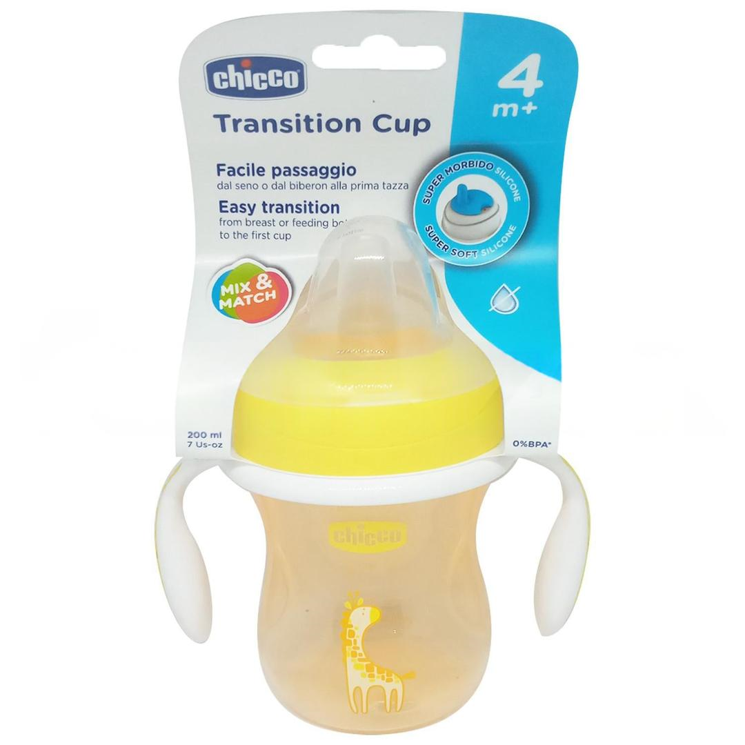 Chicco Yumuşak Uçlu Alıştırma Bardağı 4+ Ay 200 ml - Sarı