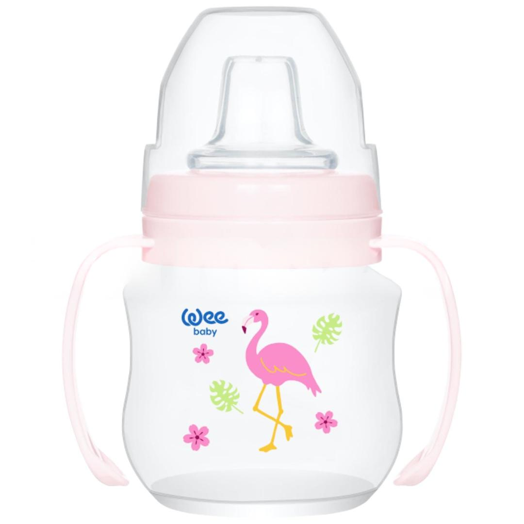Wee Baby 753 PP Alıştırma Bardağı Antikolik Akıtmaz Kulplu 125 ml - Pembe