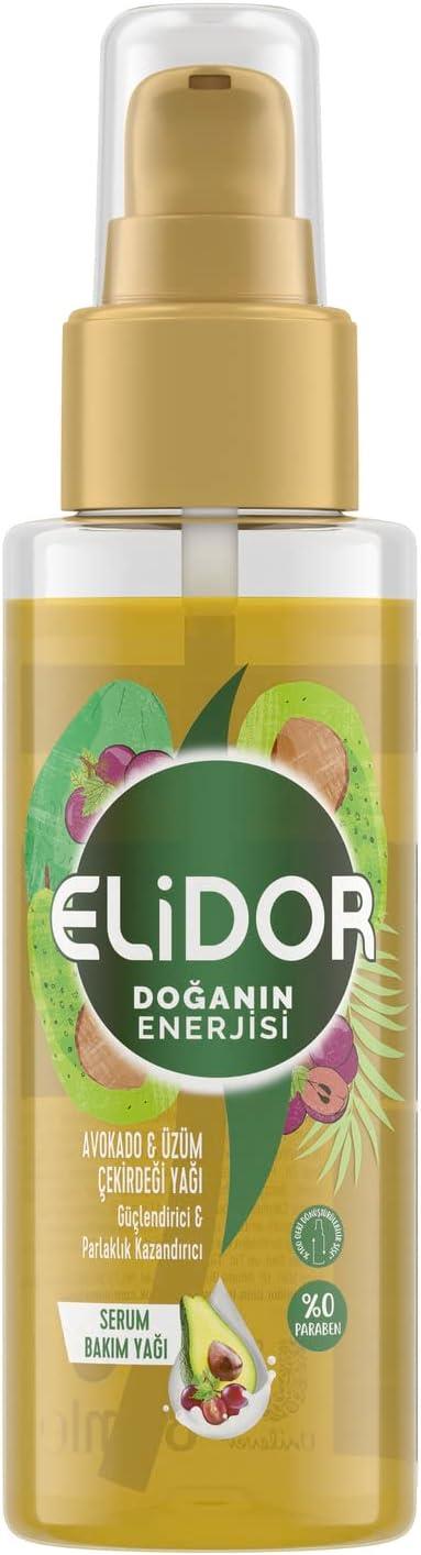 Elidor Doğanın Enerjisi Avokado ve Üzüm Çekirdeği 80 ml Saç Bakım Yağı