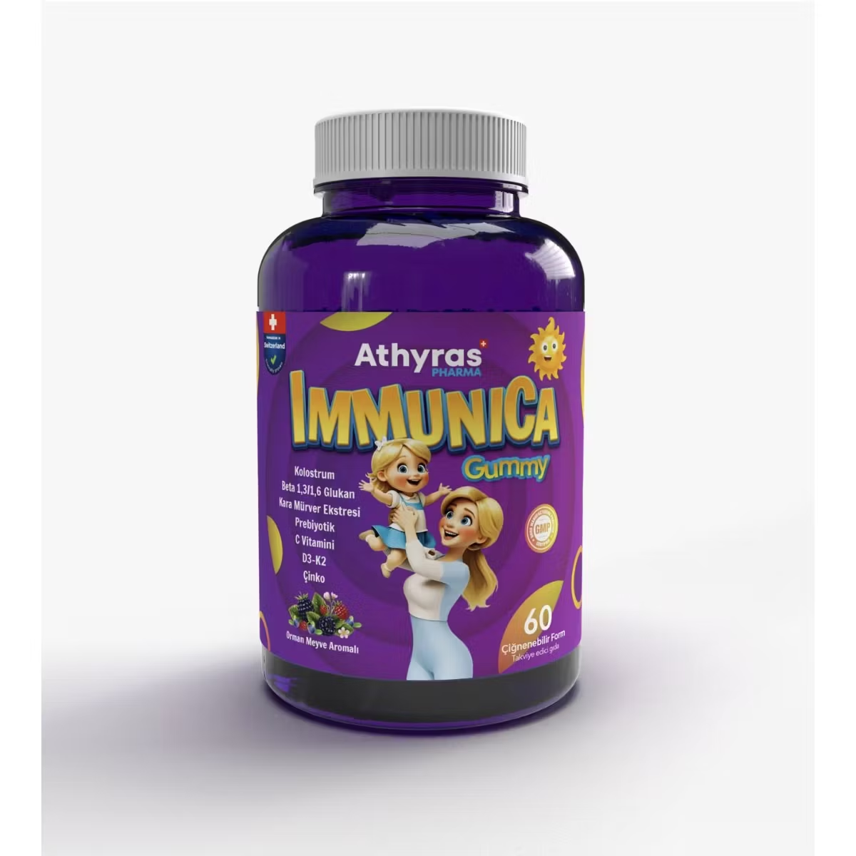 Athyras Immunica Gummy 60 Çiğnenebilir Tablet