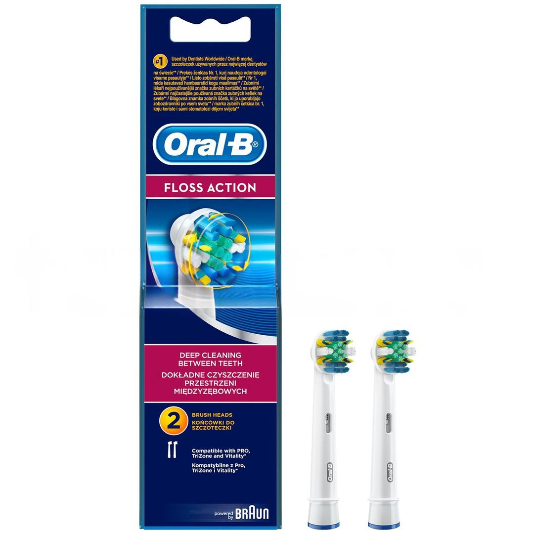 Oral-B Floss Action Şarjlı Diş Fırçası Yedek Başlığı 2li