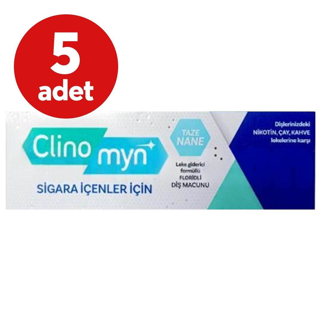 Clinomyn Sigara İçenler İçin Diş Macunu 75 ml - 5 Adet