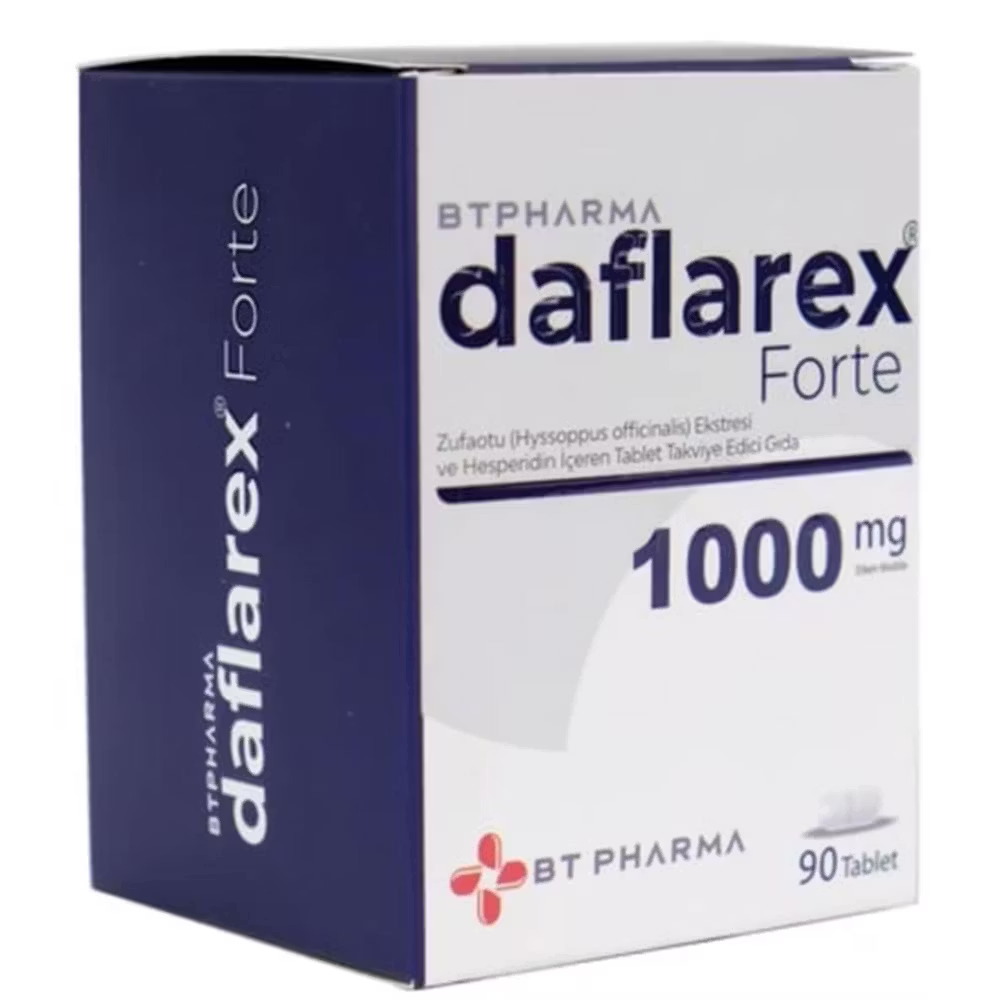 BTPharma Daflarex Forte Zufa Otu 1000 mg 90 Tablet