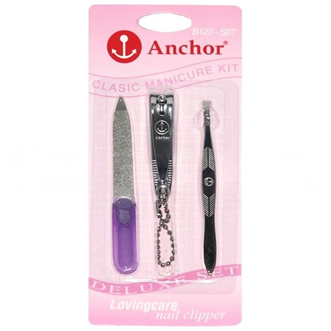 Anchor GX-120 Manikür Tırnak Bakım Seti 3lü
