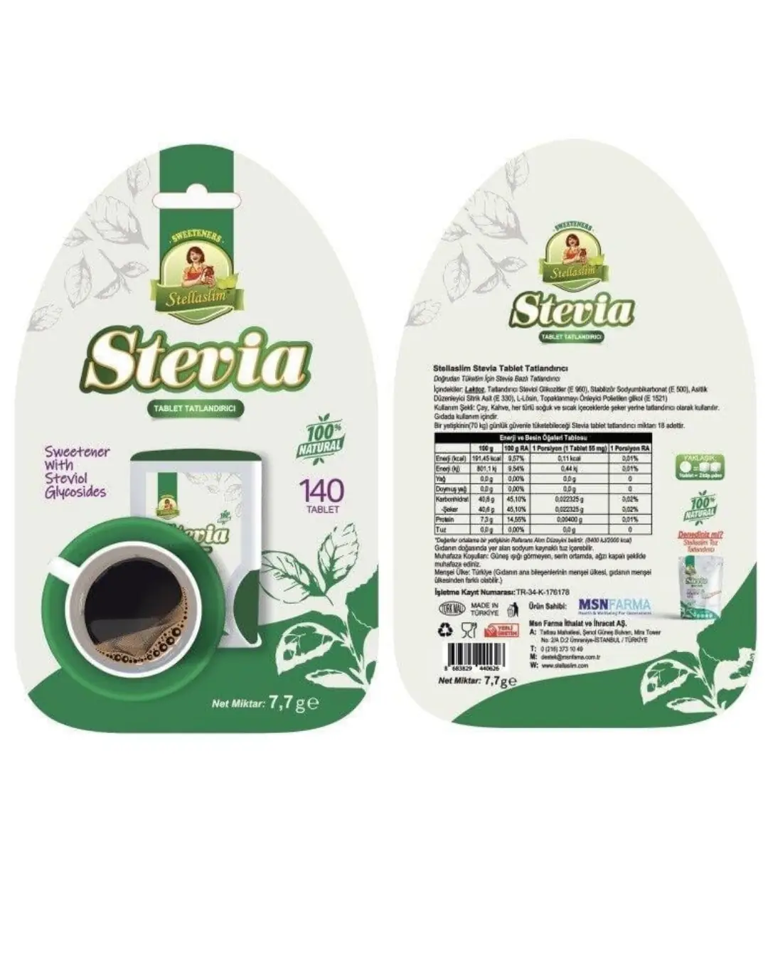 STEVIA TATLANDIRICI STELLASLM 140 TB