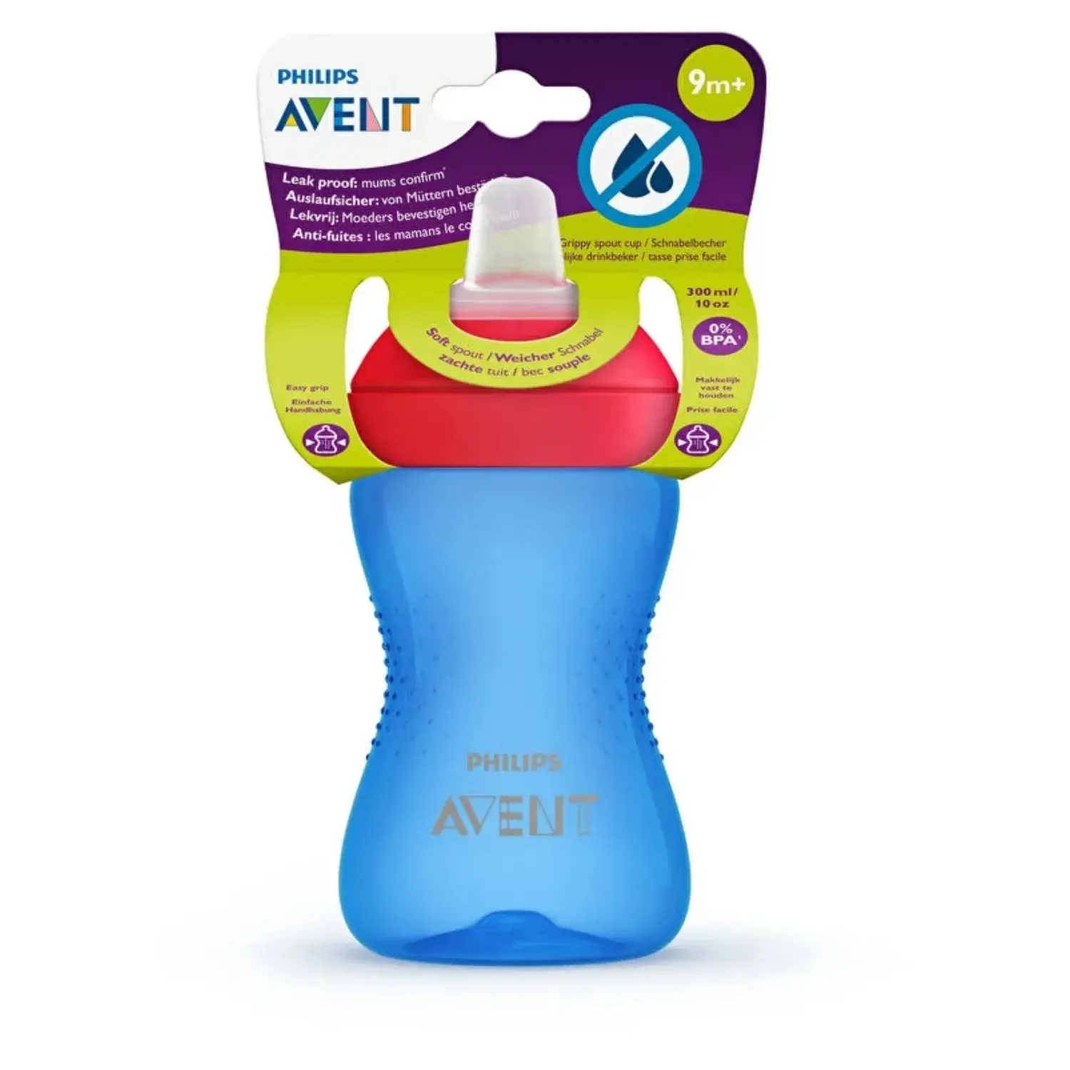 PHİLİPS AVENT SCF802/01 MAVİ YUMUŞAK UÇLU ALIŞTIRMA BARDAĞI 300 ML +9 AY