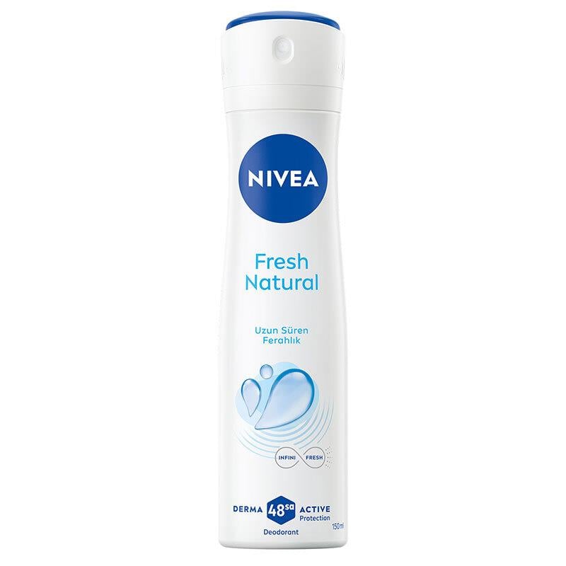 Nivea Kadın Sprey Deodorant Fresh Natural 150 ml - Ter Kokusuna Karşı 48 Saat Koruma
