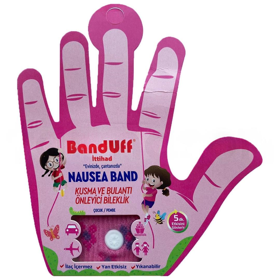 Banduff Bulantı ve Kusma Önleyici Bileklik Çocuk Pembe
