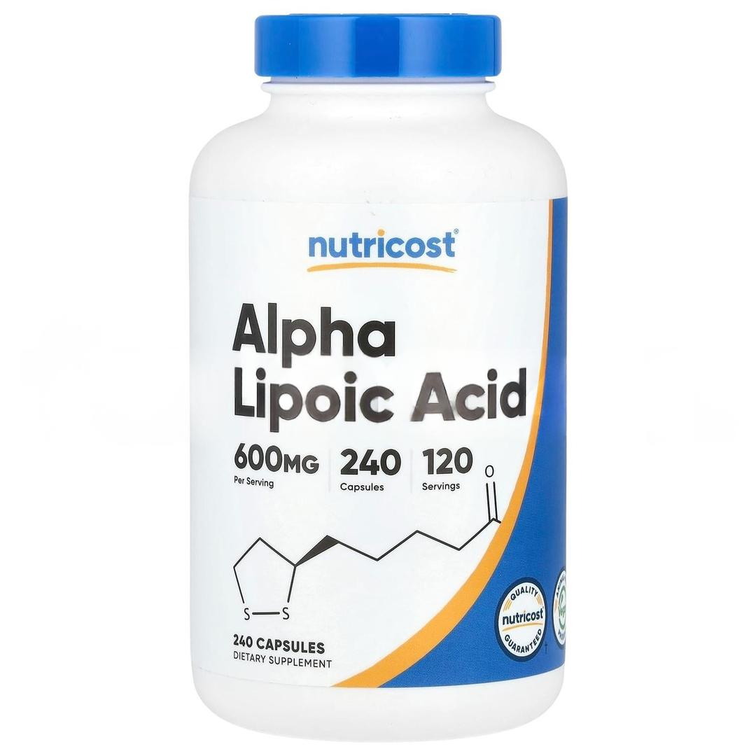 Nutricost Alpha Lipoic Acid 600 mg 240 Capsules - İthal