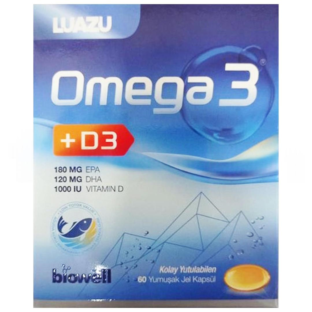 Biowell Luazu Omega-3 + D3 60 Yumuşak Jel Kapsül