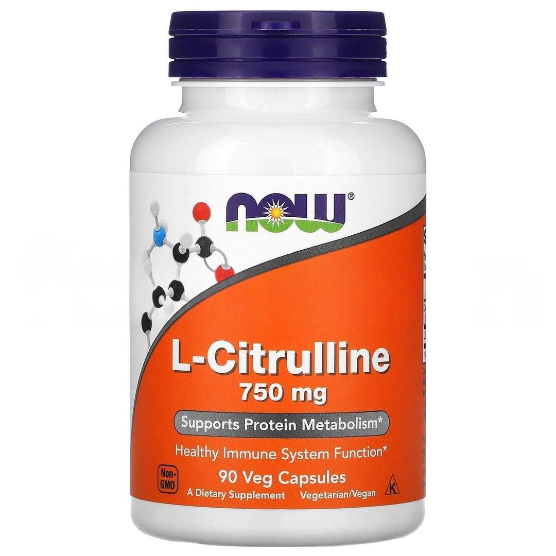 Now Foods L-Citrulline 750 mg 90 Veg Capsules - İthal