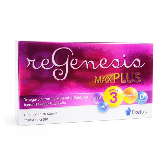 REGENESIS MAX PLUS OMEGA 3 VİTAMİN MİNERAL FOLİK ASİT 30KAPSÜL