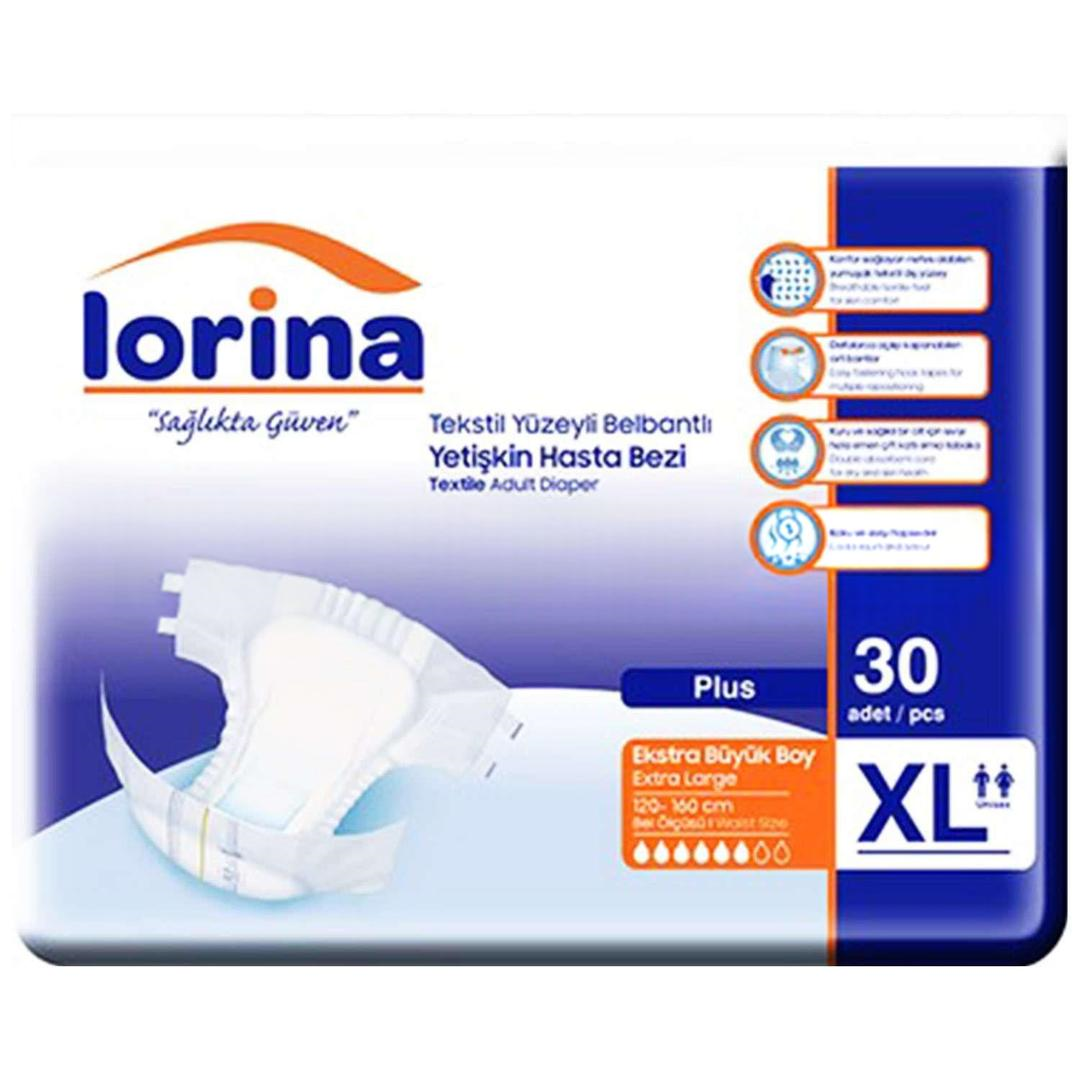 Lorina Bel Bantlı Hasta Bezi Plus xLarge 30lu