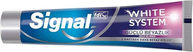 Signal White System Beyazlatıcı 75 ml Florürlü Diş Macunu