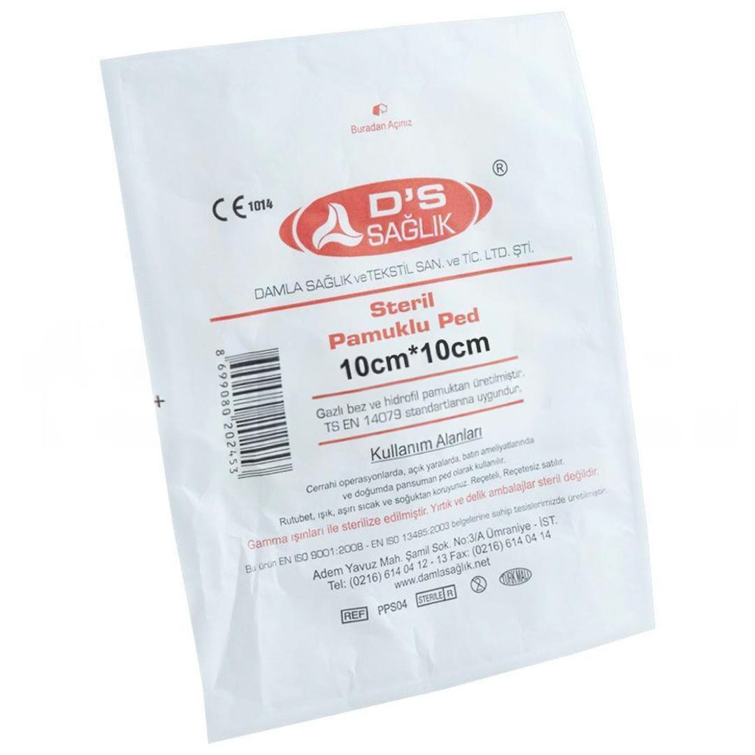Damla Sağlık Pamuklu Ped 10cm x 10cm