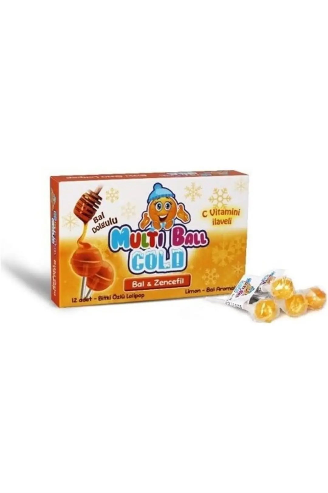 MULTIBALL COLD BAL ZENCEFİL 12 LOLİPOP PASTİL
