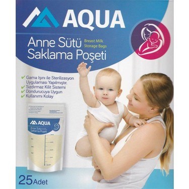 AQUA ANNE SÜTÜ SAKLAMA POŞETİ 25 ADET