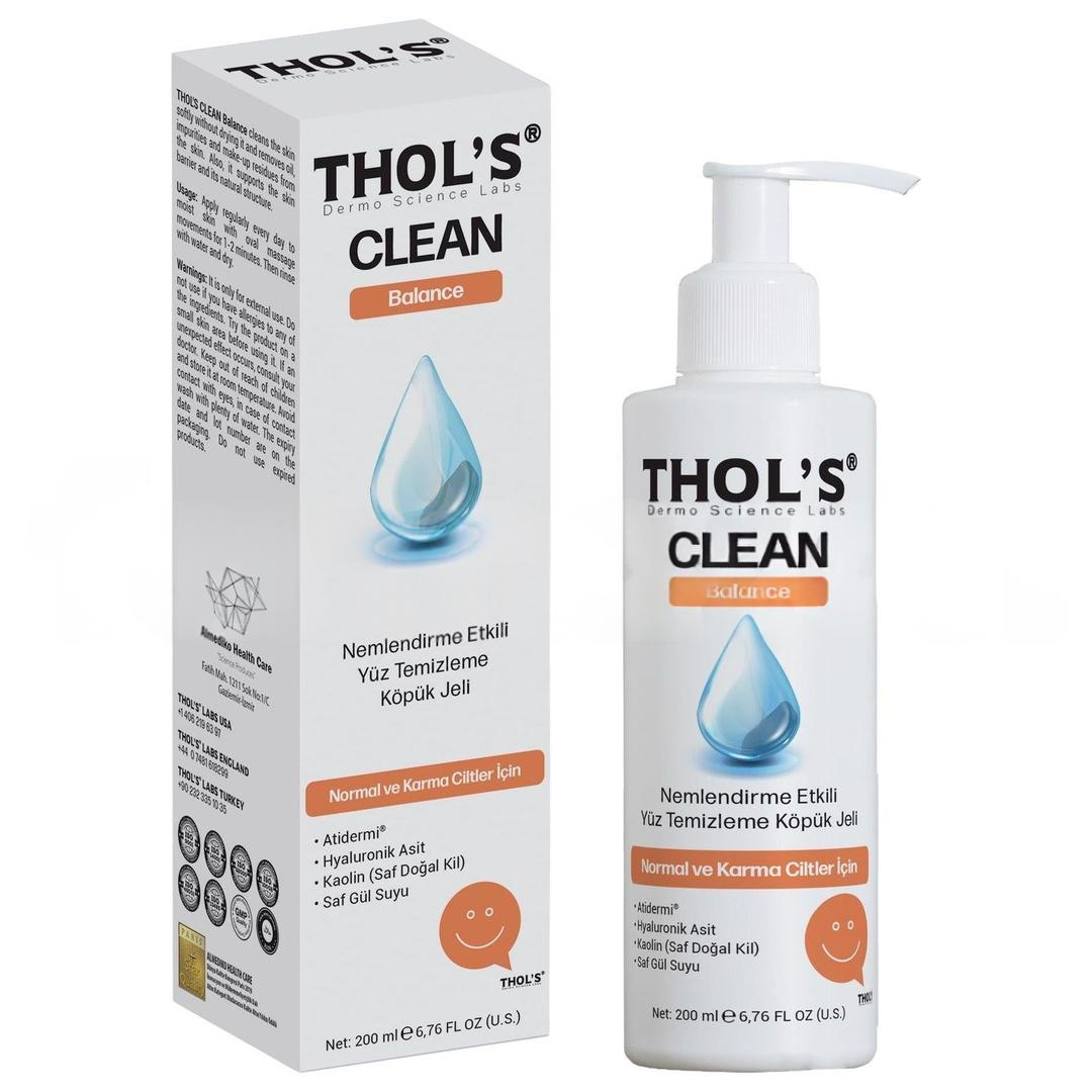 Thols Clean Balance TB1 Normal ve Karma Ciltler İçin Temizleme Köpük Jeli 200 ml