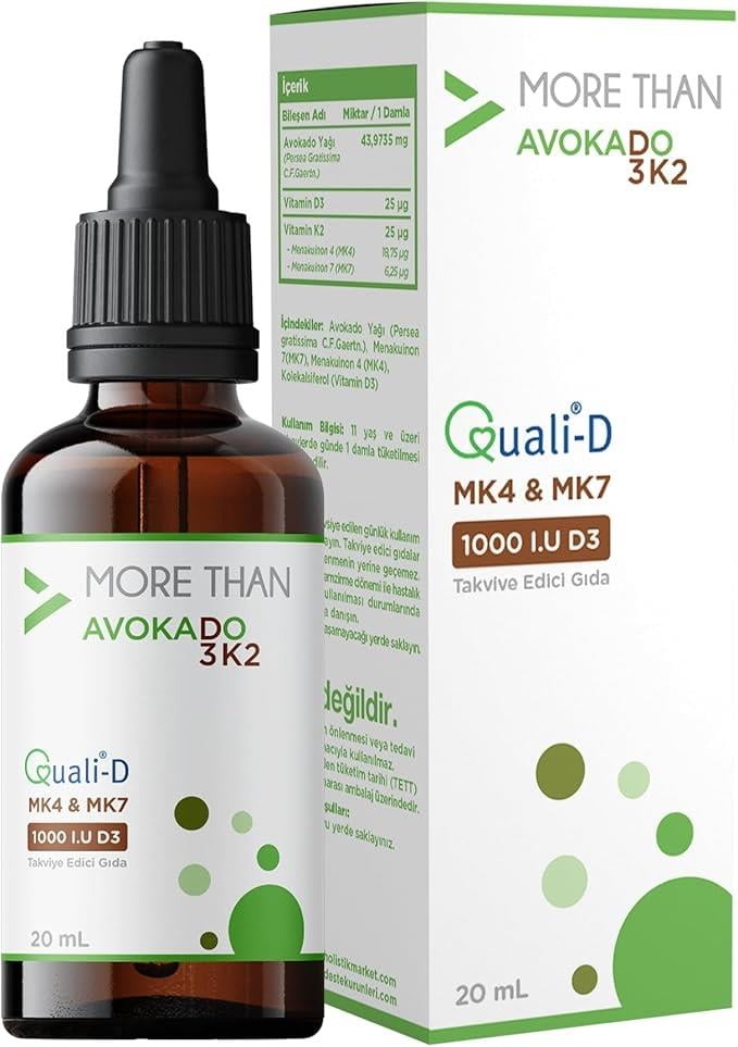 More Than Avokado Vitamin D3 K2 20 ml Damla