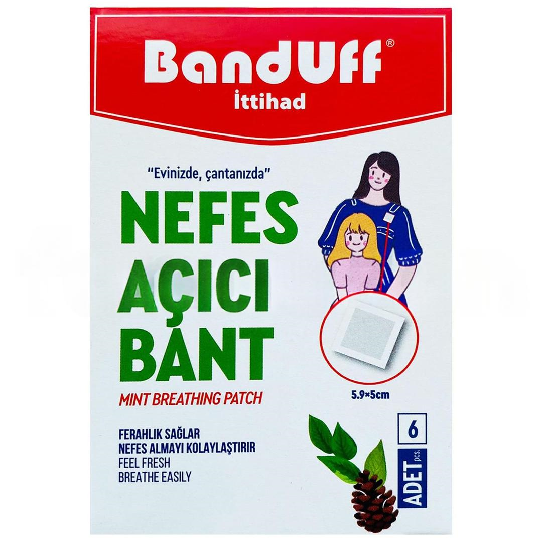 Banduff Nefes Açıcı Bant 5,9 x 5 cm 6lı