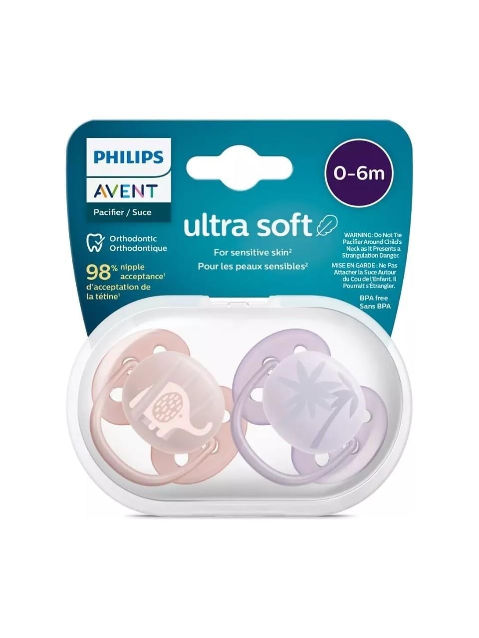 AVENT ULTRA SOFT DESENLİ EMZİK 0-6 KIZ