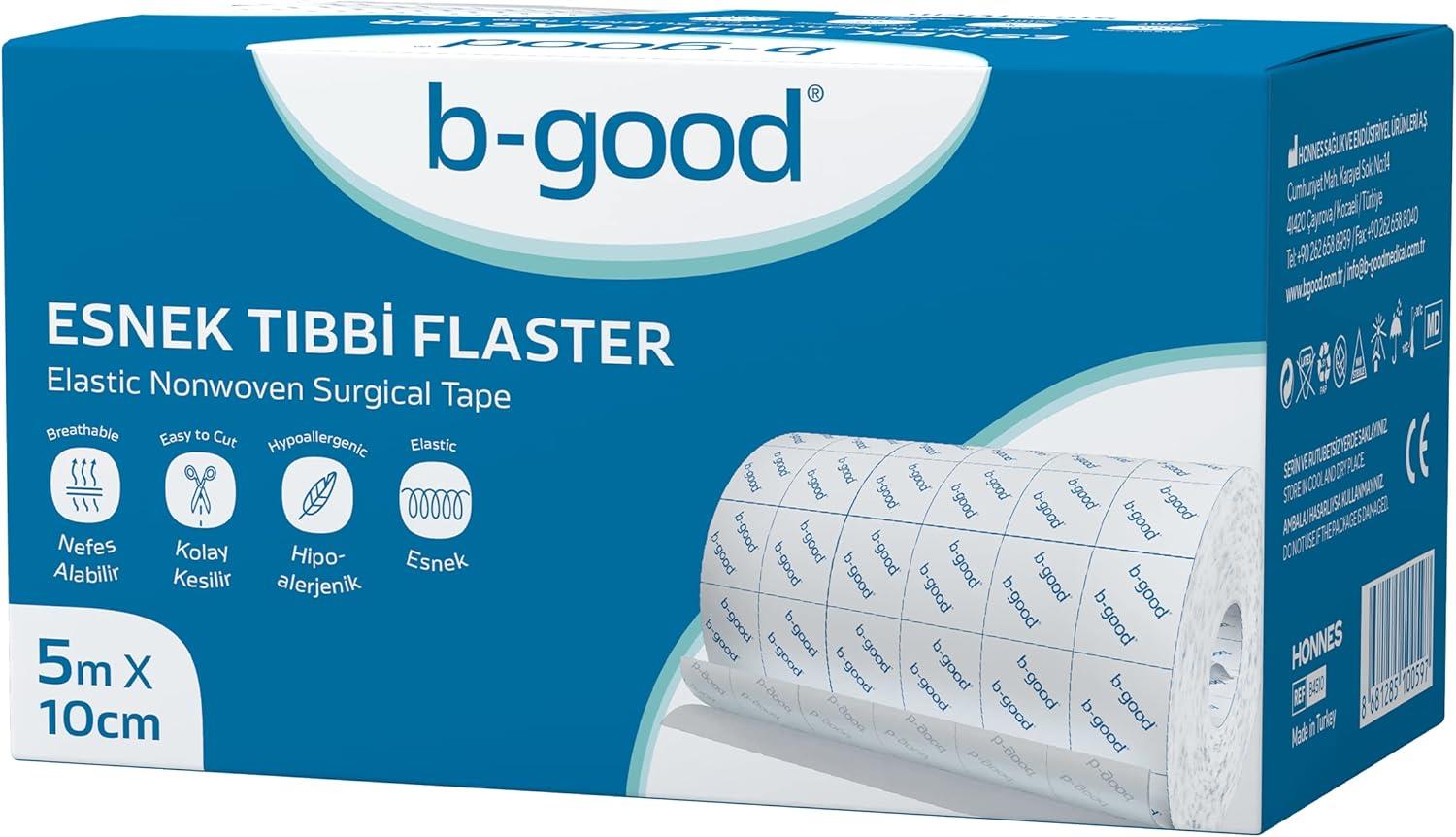 B-GOOD ESNEK TIBBİ FLASTER 5MX10CM HİPOALERJENİK FLASTER