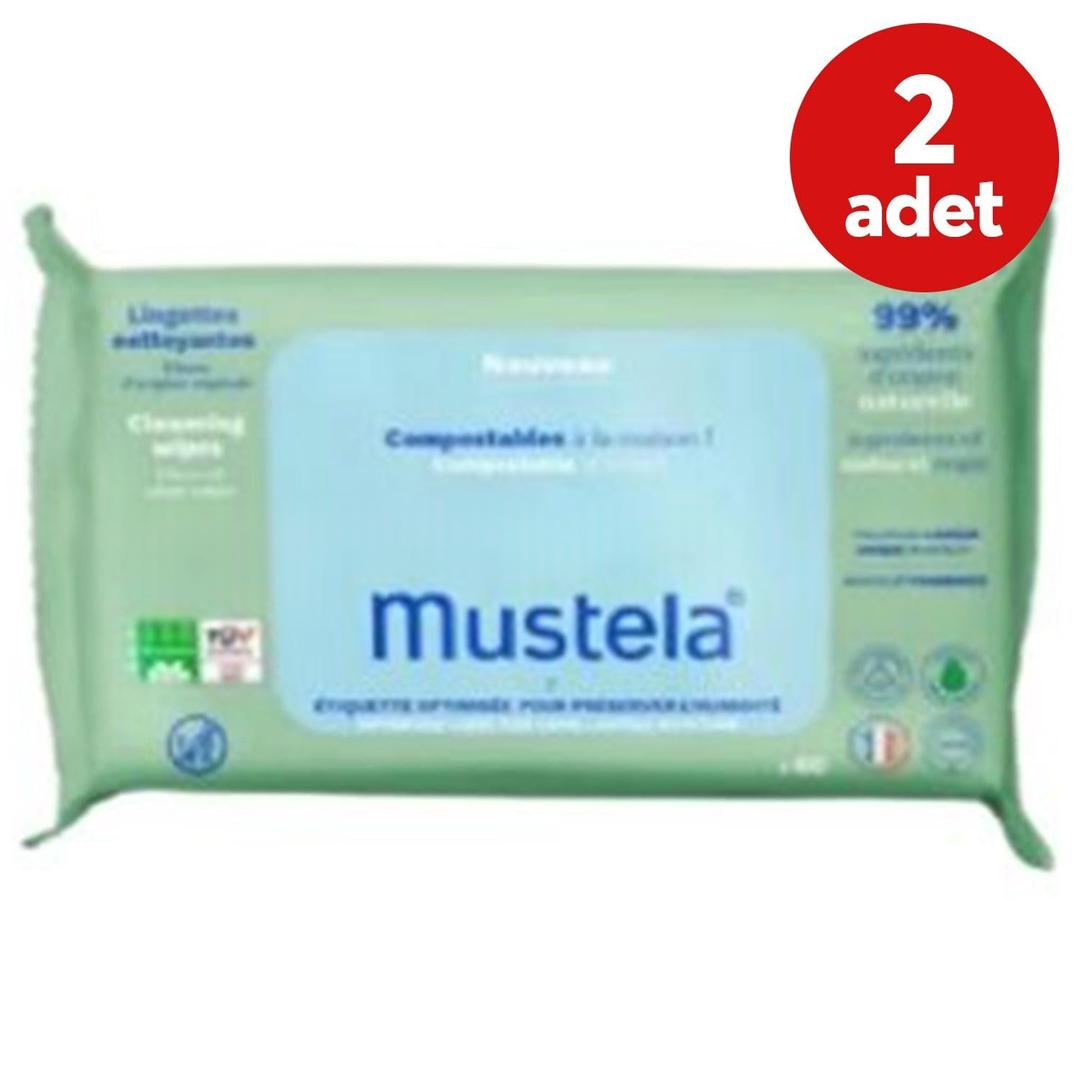 Mustela Kompost Edilebilir Islak Mendil 2li Paket