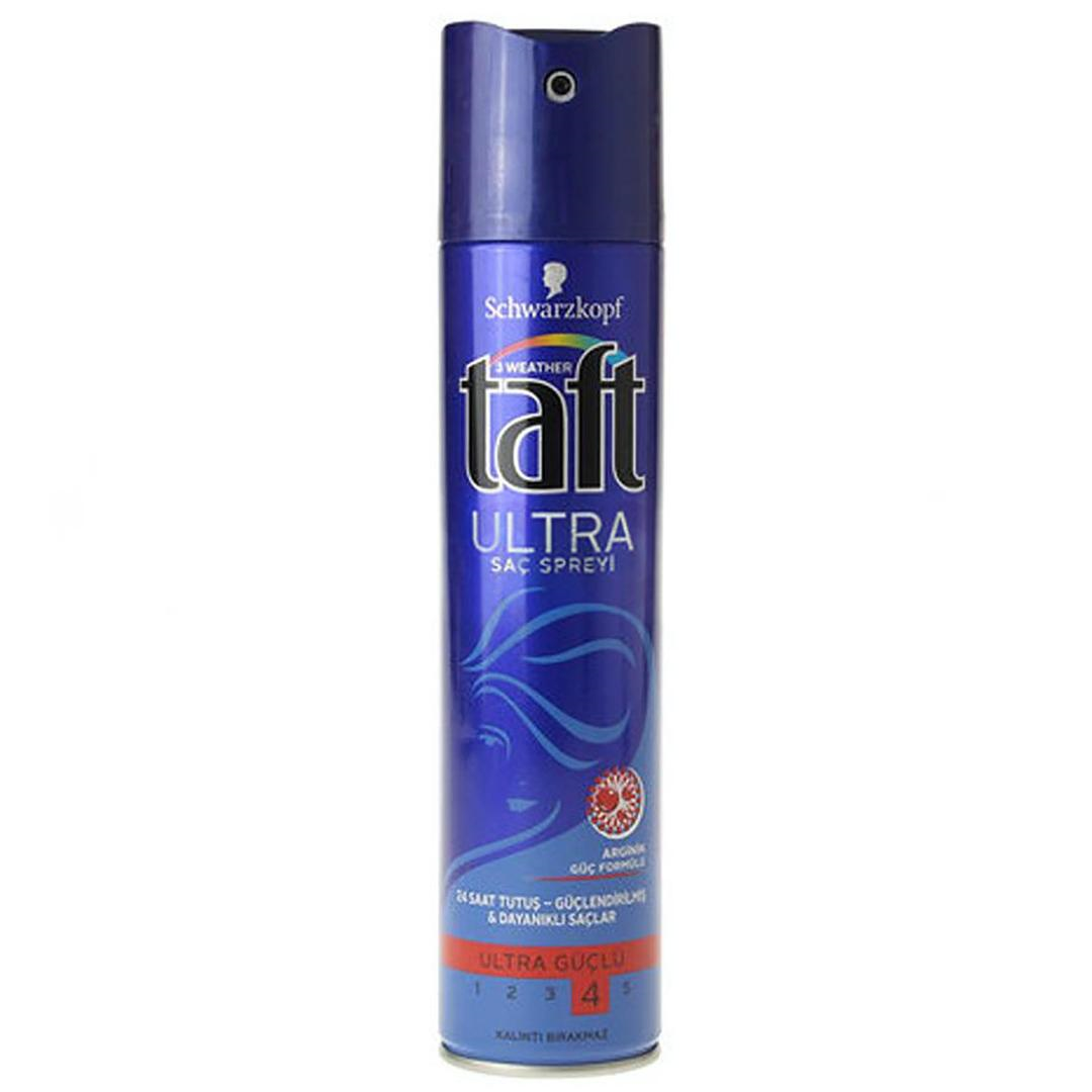 Taft Ultra Saç Spreyi Ultra Güçlü 4 - Kirlilik Önleyici 250 ml