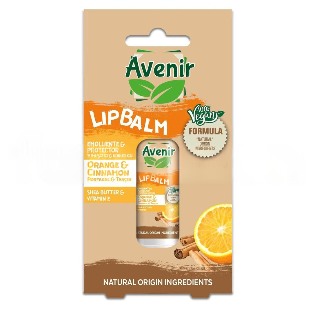 Avenir Stick Lip Balm Vegan Orange & Cinnamon
