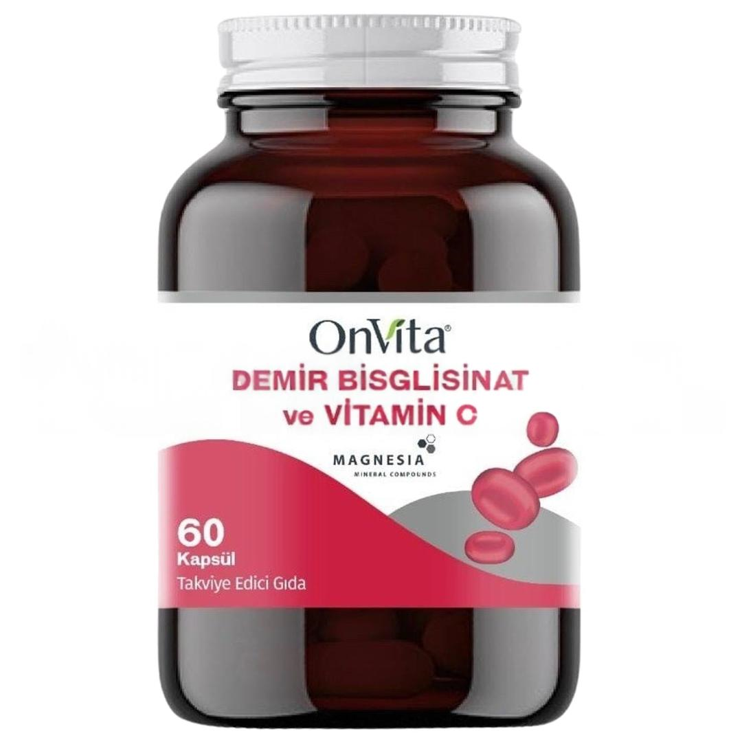 Onvita Demir Bisglisinat & Vitamin C 60 Kapsül