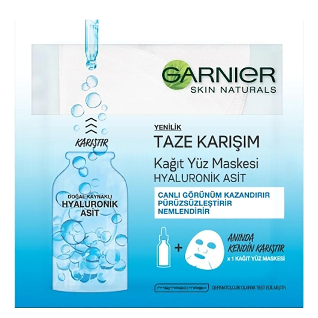 Garnier Taze Karışım Hyaluronik Asit Kağıt Yüz Maskesi