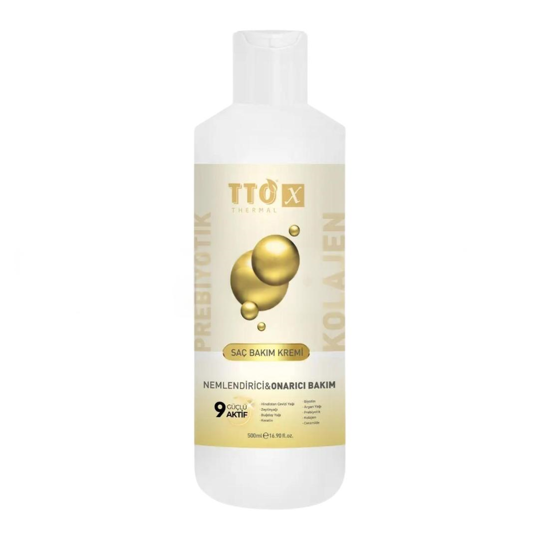 Tto X Kolajen ve Prebiyotik Nemlendirici Onarıcı Saç Bakım Kremi 500 ml