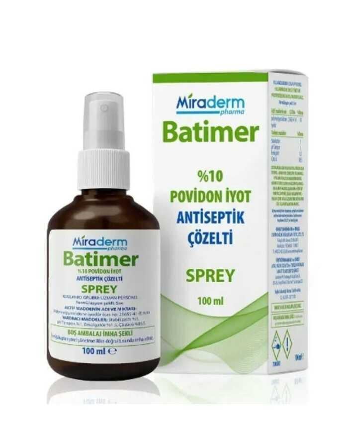 BATİMER ANTİSEPTİK 100ML SPREY %10 POVİDON İYOT