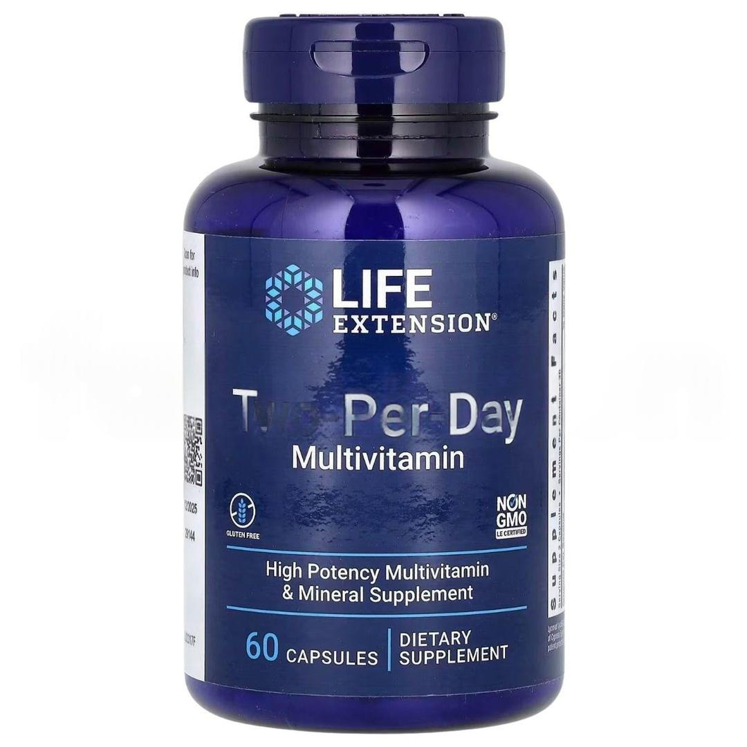 Life Extension Two-Per-Day Multivitamin 60 Capsules - İthal
