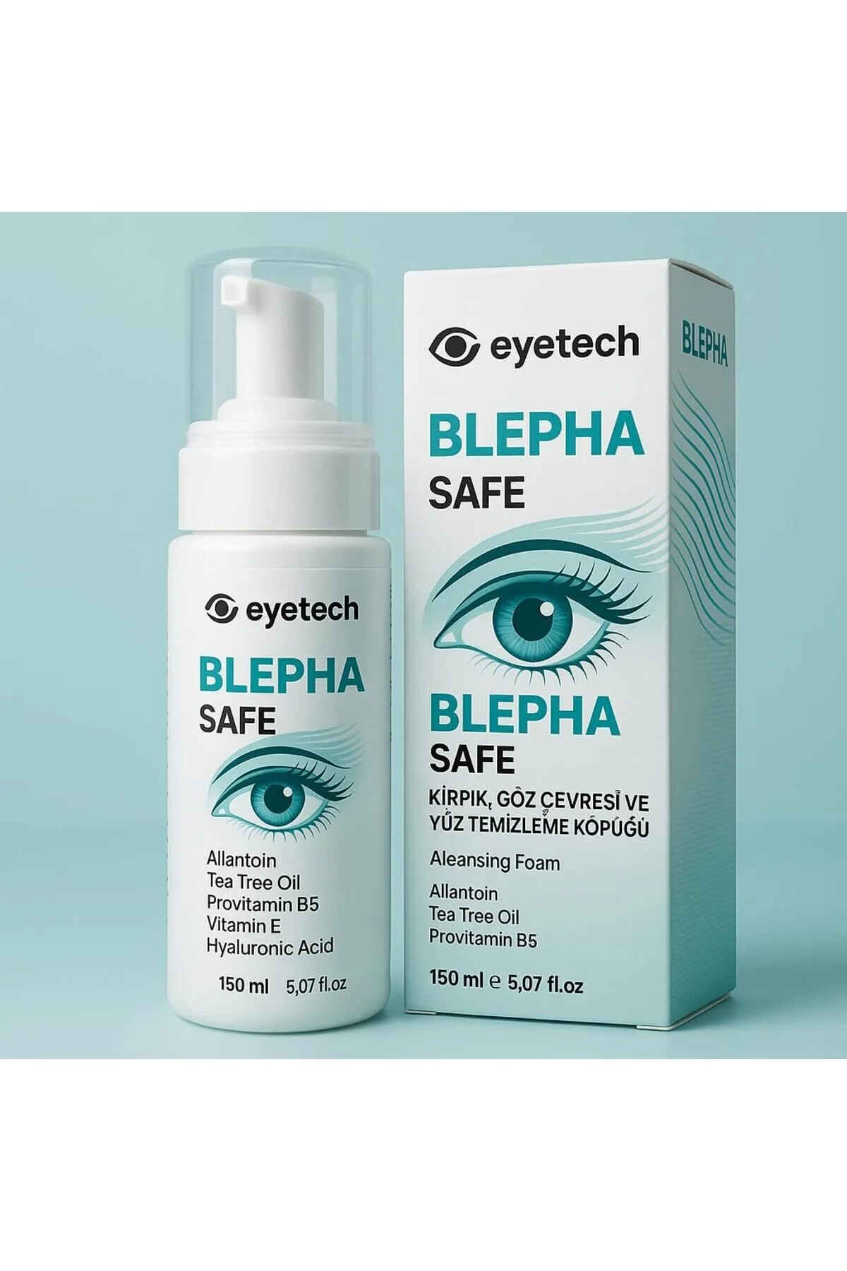 BLEPHA SAFE KİRPİK GÖZ ÇEVRESİ YÜZ TEMİZLEME KÖPÜĞÜ 150ML