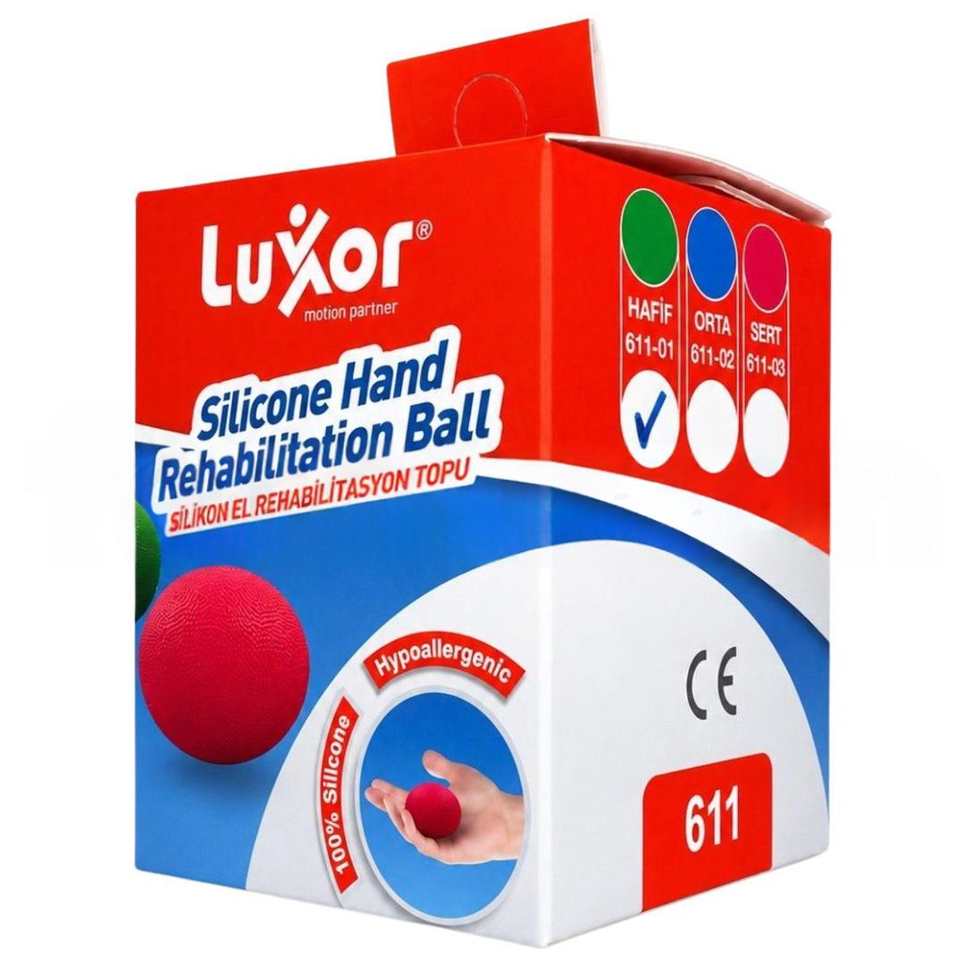Luxor 611 Silikon El Rehabilitasyon Topu Hafif - Yeşil