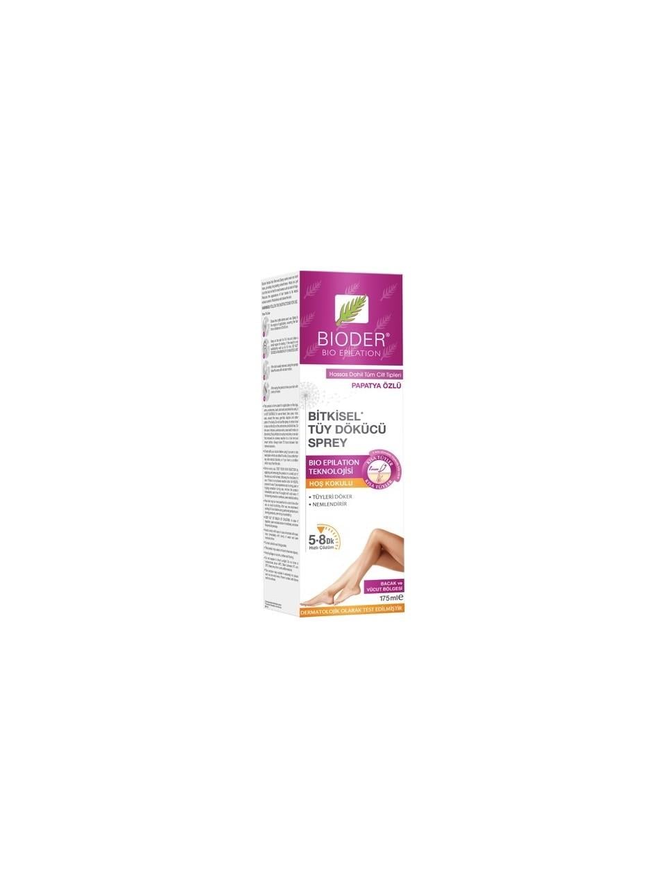 BIODER BIO EPILATION BİTKİSEL TÜY DÖKÜCÜ SPREY KADIN 175ML