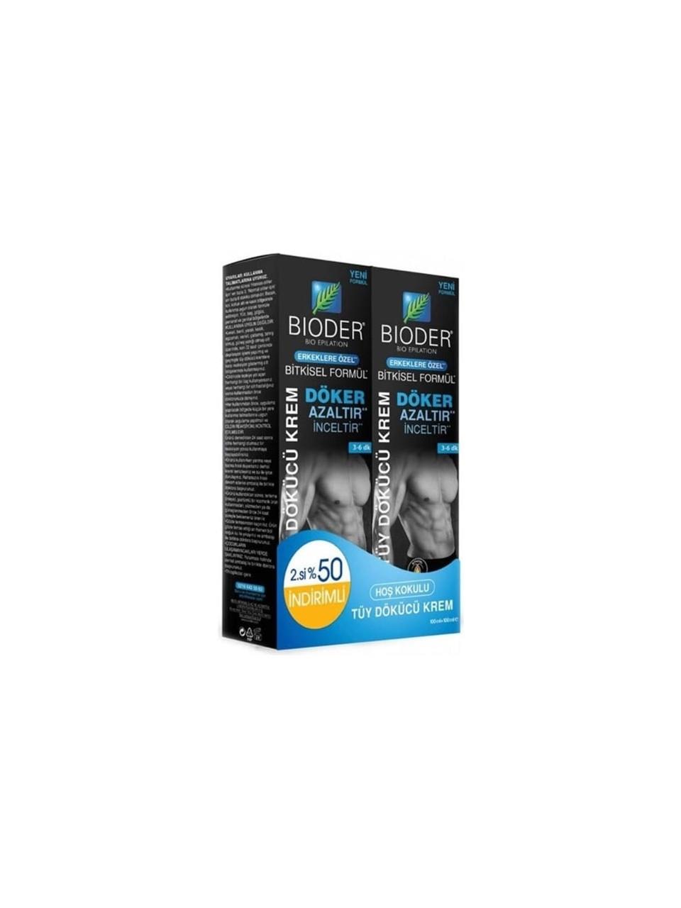 BIODER TÜY DÖKÜCÜ KREM ERKEK 2.%50 İNDİRİMLİ 100MLX2 ADET