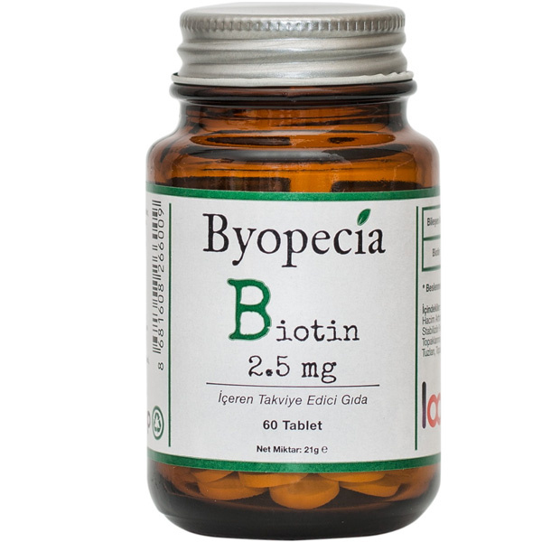 Byopecia Biotin 2.5 Mg 60 Tablet Biotin Takviyesi