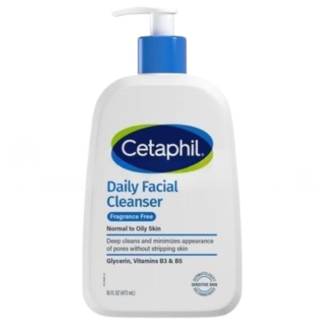 Cetaphil Daily Facial Cleanser Günlük Kokusuz Karma ve Yağlı Yüz Temizleyici 16 fl oz 473 ml