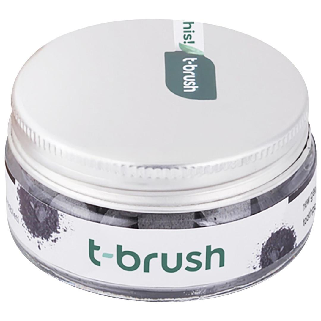 T-brush Aktif Kömürlü Doğal Diş Macunu Tableti Florürlü 90 Tablet